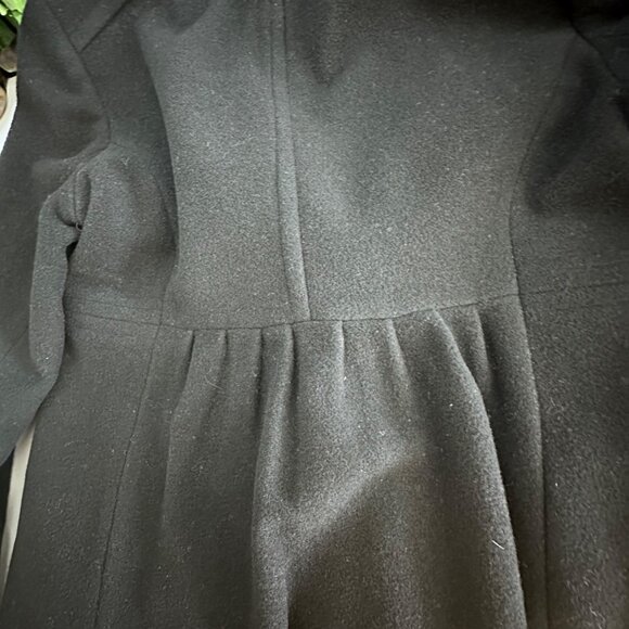 Express Black Wool Blend Double-Breasted Peacoat XS Womens Jacket - Picture 8 of 12